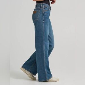 WRANGLER Worldwide 661 High Rise Wide Leg Womens Jeans sz 24 x 28 Y2K Western